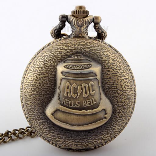 Vintage Bronze Big Hells Bell Pocket Watch