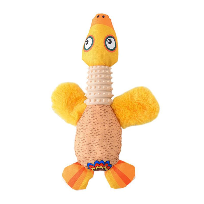 Pet plush toy goose molar bite resistance