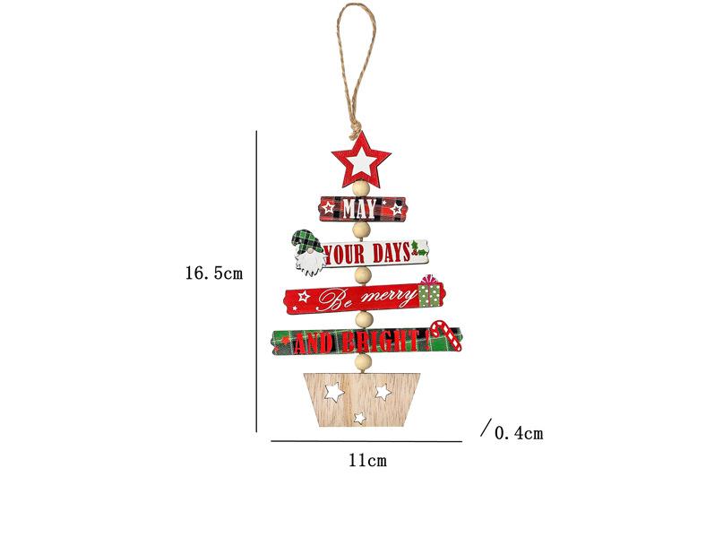 Christmas Wooden Decorative Pendant Christmas Tree Ornaments