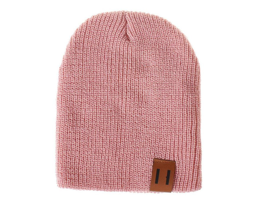 Kids Solid Knitted Beanies