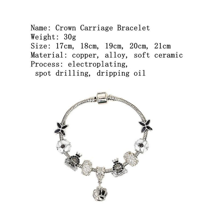Accessories Daisy Crown Pendant Bracelet