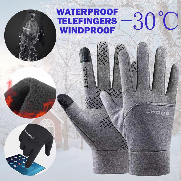 Warm Winter Gloves for Men Touchscreen Waterproof Windproof Gloves