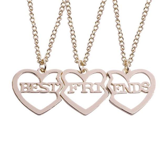 2 Pcs/ Set Best Friends Honey Love Couple Necklace