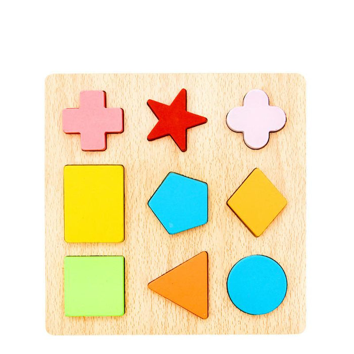 Colorful 3D Puzzle Wooden Tangram Math Toys