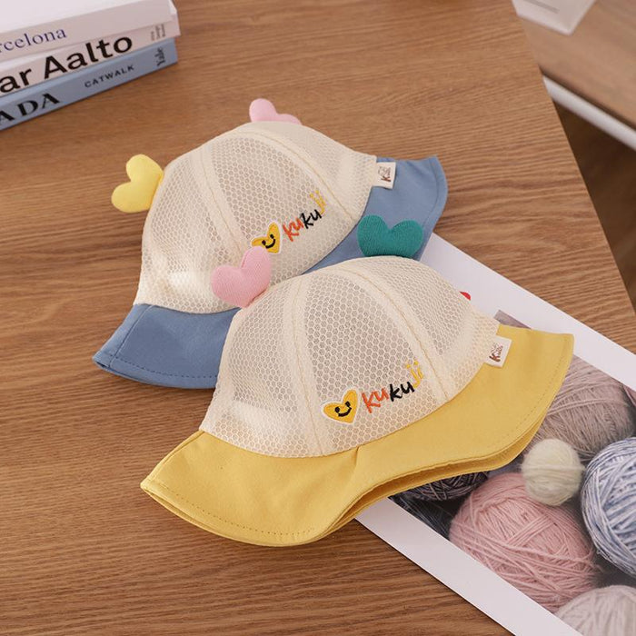 Summer Cute Baby Colorful Love Children's Fisherman Net Hat