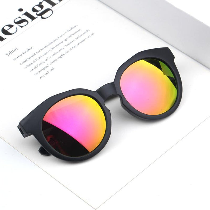 Colorful reflective lenses for children's Sunglasses