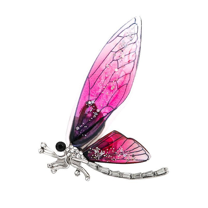 New Vintage Oil Dripping Dragonfly Brooch Bee Brooch Pin