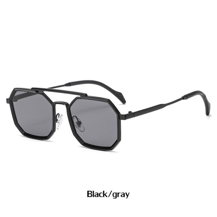 Polygonal Large Frame Sunglasses