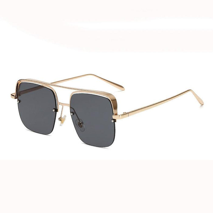 Fashionable Simple Decorative Plain Half Frame Sunglasses