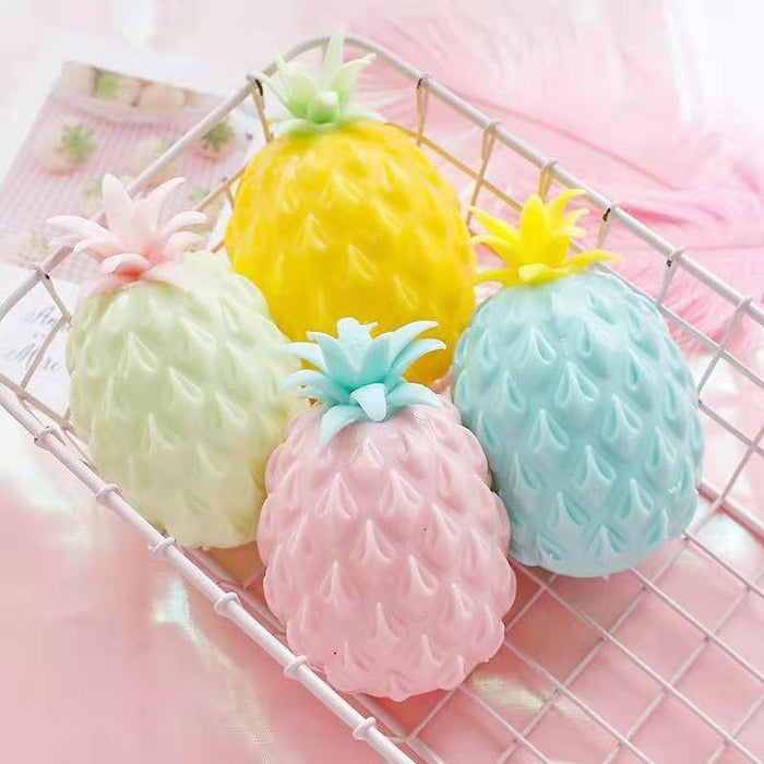 New Cheap Flour Pineapple Relief Stress Balls Fidget Toys Squeeze Fruit Anti Stress Decompression for Kids Antistress Children