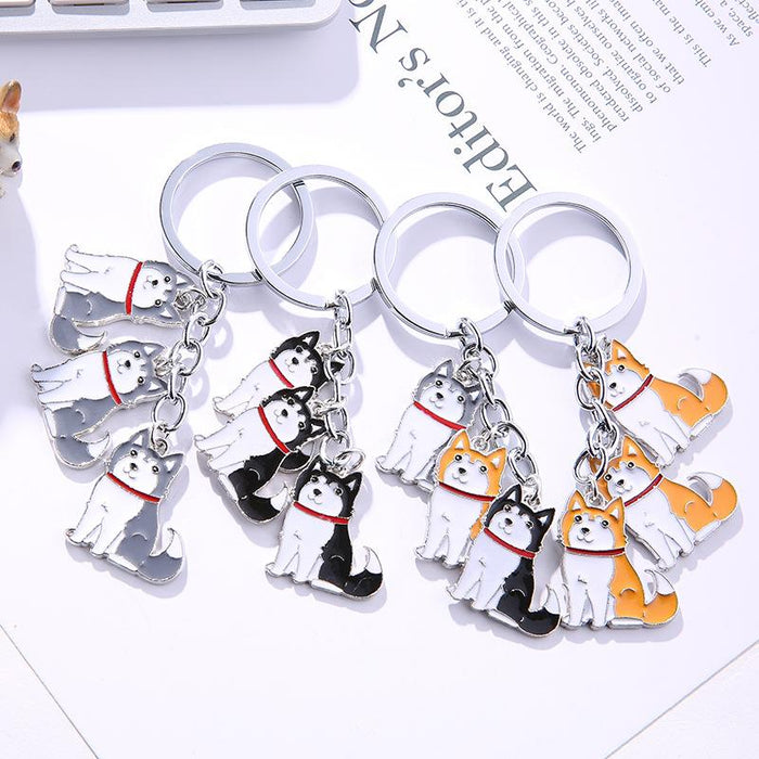 Creative Cartoon Pet Dog Car Key Ring Keychain