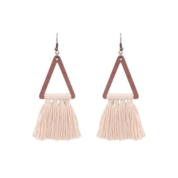 Bohemian Handwoven Ethnic Tassel Earrings