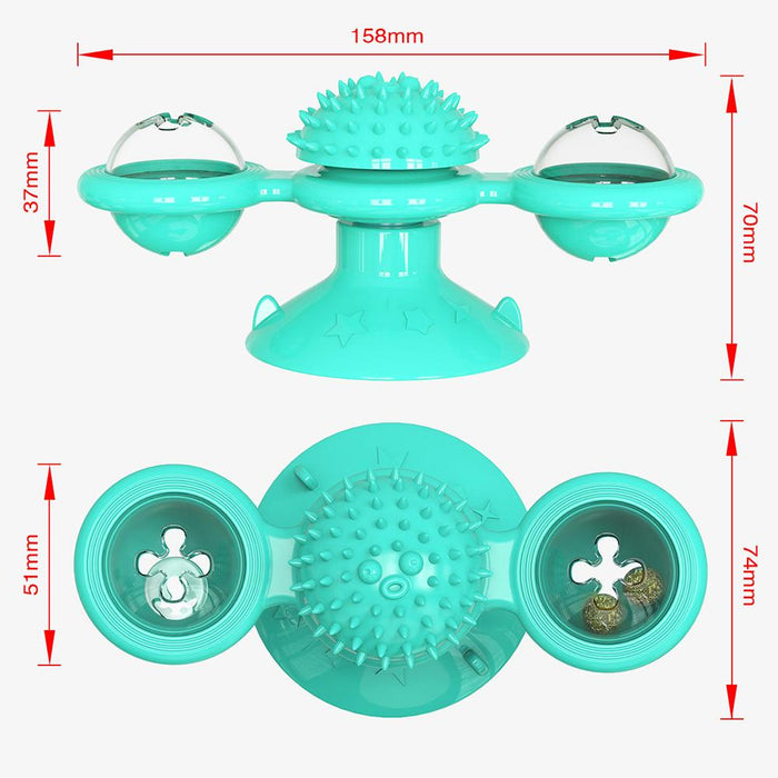 Cat Pinwheel Toy Funny Massage Rotary Cat Toy