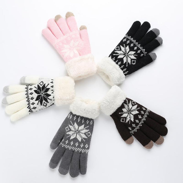 Thick Cashmere Two Layer Winter Gloves