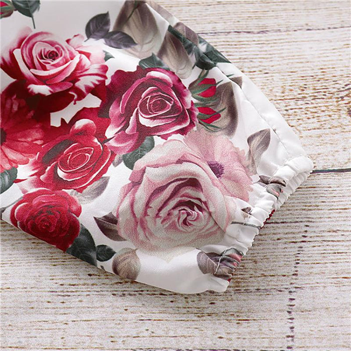 Printed long sleeve Khaki Pants baby 3-piece set