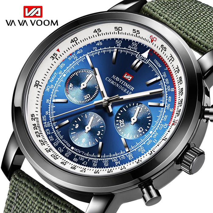 Movement Men Wristwatch Pilot Blackbird Chronograph Fashion Watch Brand Luxury Sports Watches