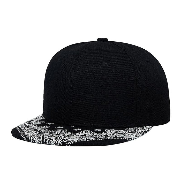 New Flat Brimmed Hat Fashion Printed Baseball Cap