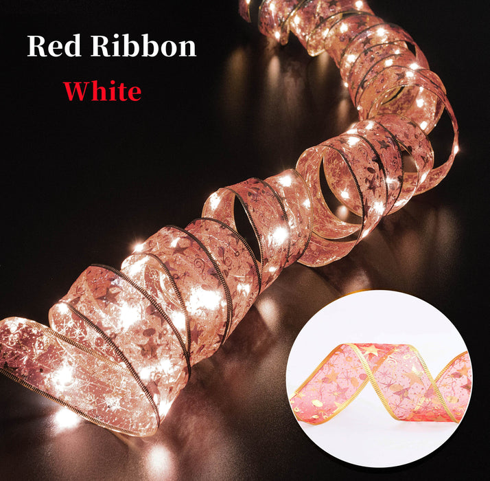 Ribbon Fairy Light Christmas Decoration 2022