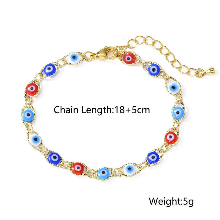 New Fashion Versatile Oil Dripping Devil's Eye Bracelet