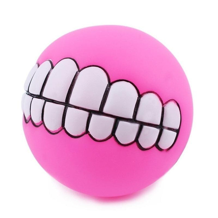 Pet Dog Puppy Ball Teeth Silicon Chew Toy