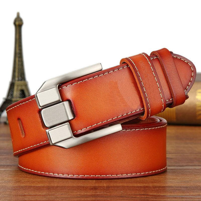 Vintage Men's Pin Buckle Casual Jeans Leather Belt