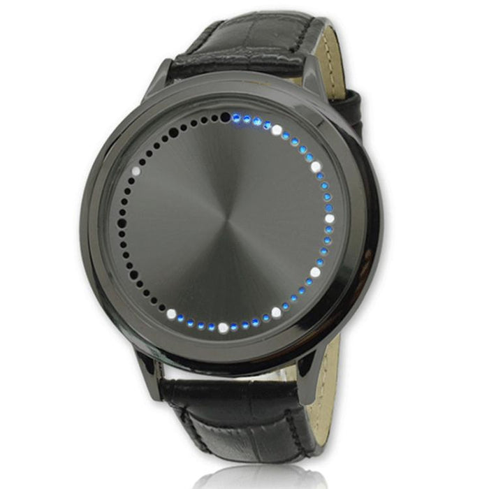 New Led Touch Watches Fashion Casual Creative Leather Watch