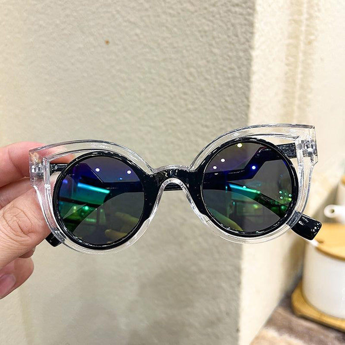 Children's Sunglasses hollow frame double frame children's glasses