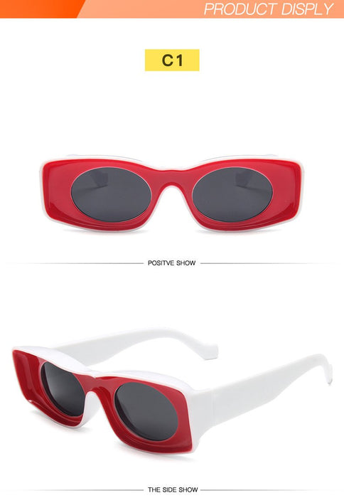 Exaggerated Personality Concave Frame Sunglasses