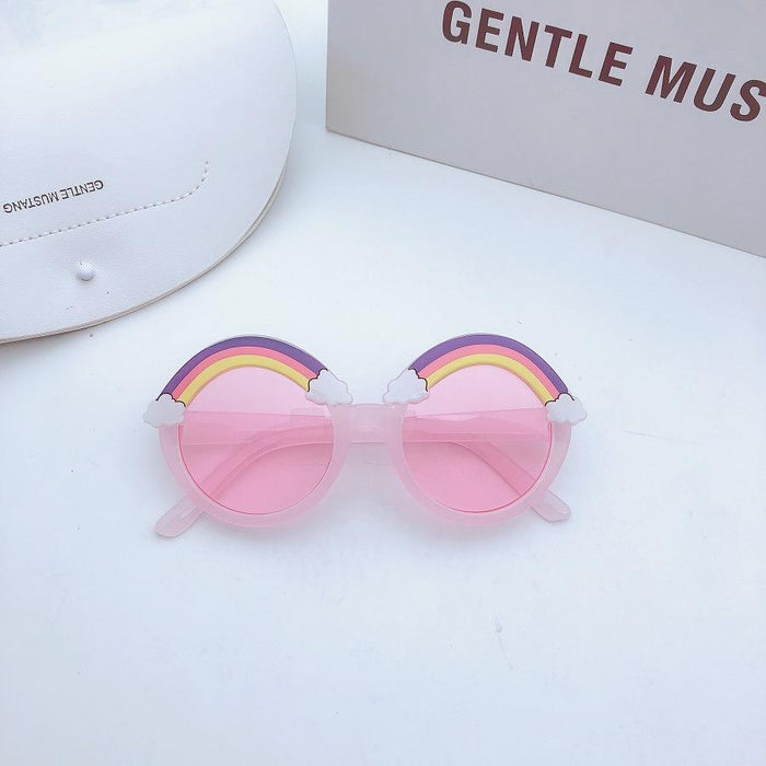Children's Rainbow sunglasses and sunglasses round frame