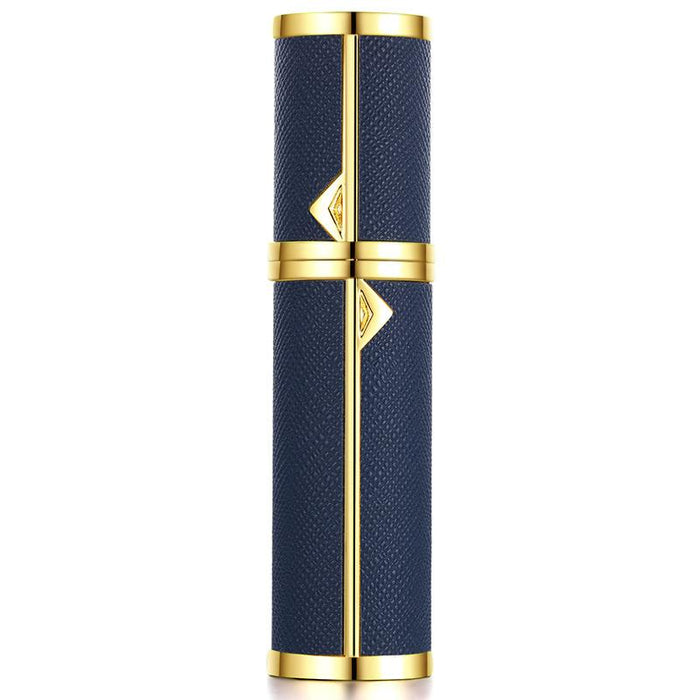 Bottled Bottoms Filled with 5ml High Grade Leather Traveling Portable Spray Bottle.