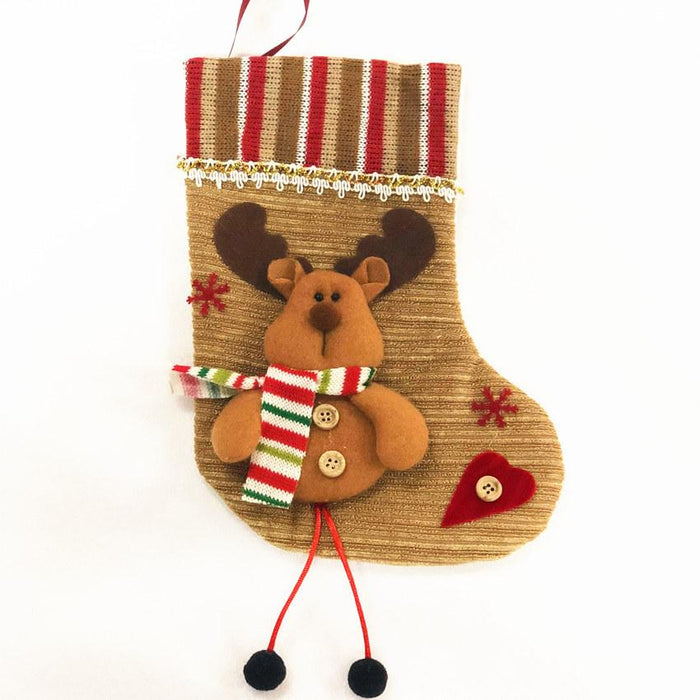 Christmas Tree Decorations Socks Gift Bag