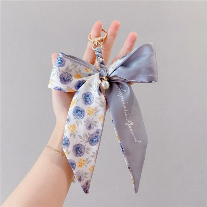 Bow Keychains Creative Tie Knot Car Key Ring Package Pendant