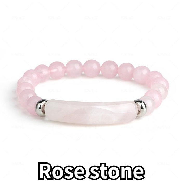 48 Pieces 100% Natural Agate Stone Obsidian Crystal Bracelet