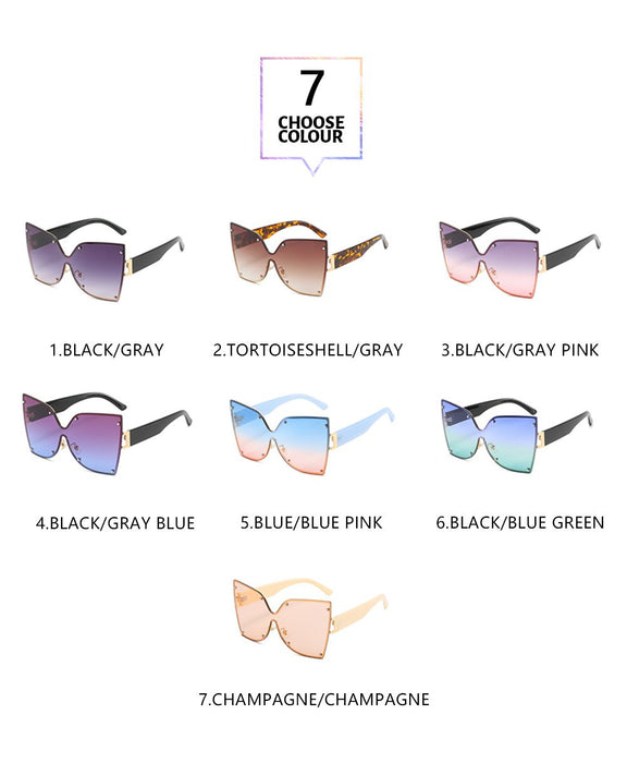 Gradient cat's Eye Sunglasses Retro