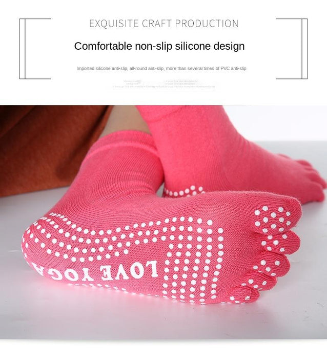 Cotton Yoga Cute Five-finger Socks