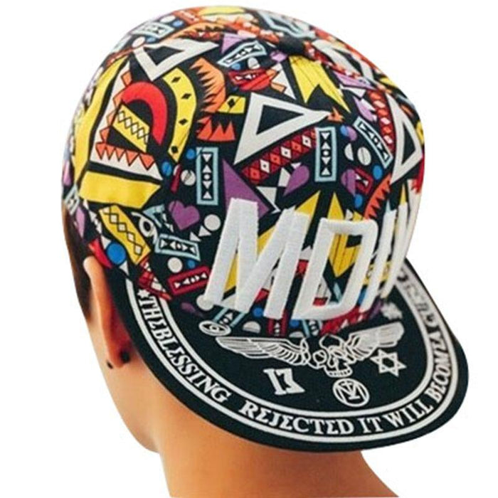 Parent-Child Alphabet Embroidered Flat Brim Hip Hop Kids Sunshade Baseball Cap