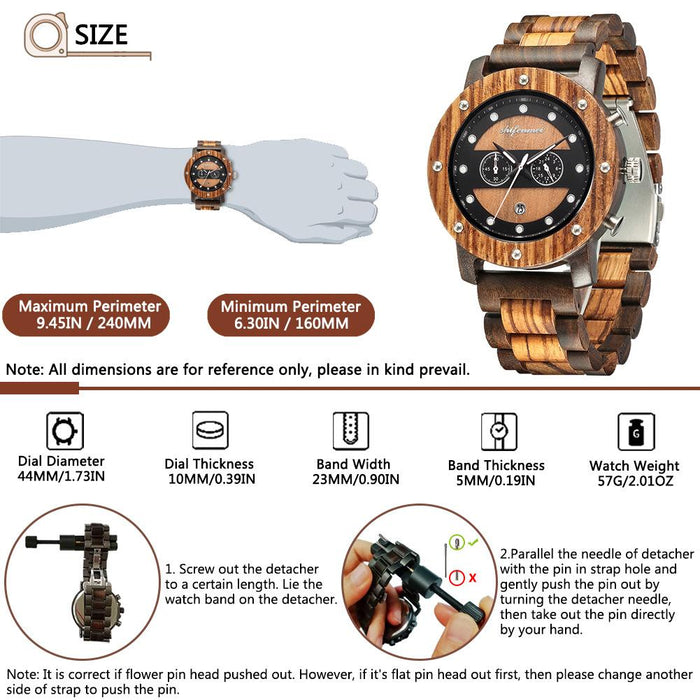 New Steel Room Men's Fashion Retro Multifunctional Quartz Watch