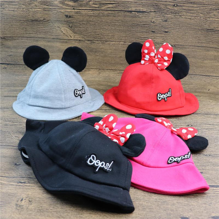 Summer Children's Big Bow Princess Fisherman Hat