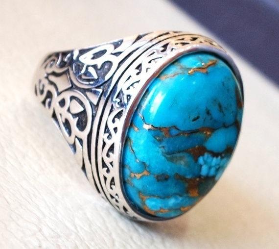 New Turquoise Vintage Personality Ring