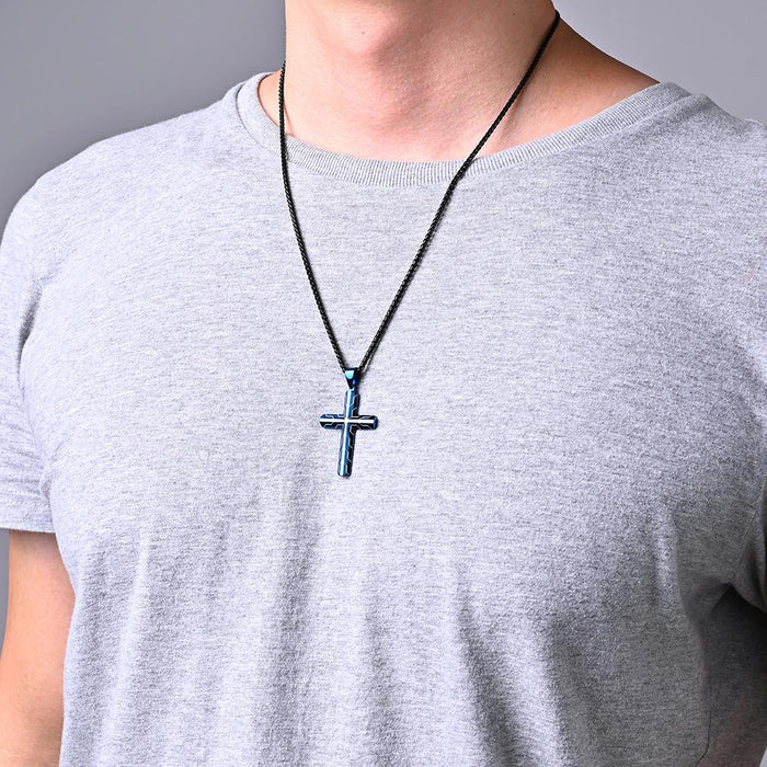 Stylish Cross Stainless Steel Pendant Necklace