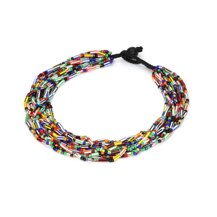 Bohemian color matching Handmade Beaded Necklace