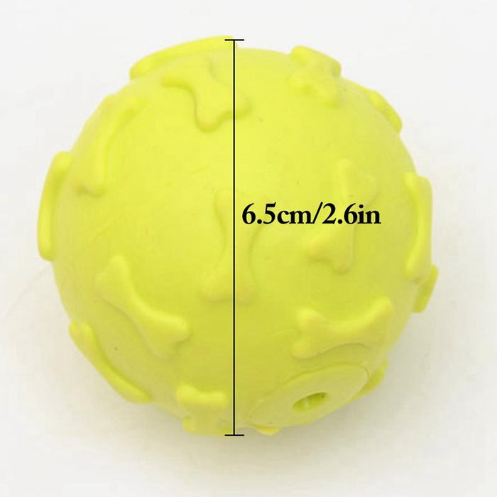 Rubber Squeak Dog Ball Creative Funny Dog Bite Ball Pet Chew Ball