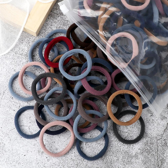 50PCS/Set Women Girls Basic Hair Bands