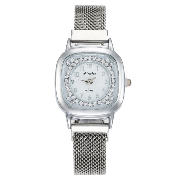New Stainless Steel Women Wristwatch Quartz Fashion Casual Clock LLZ20026