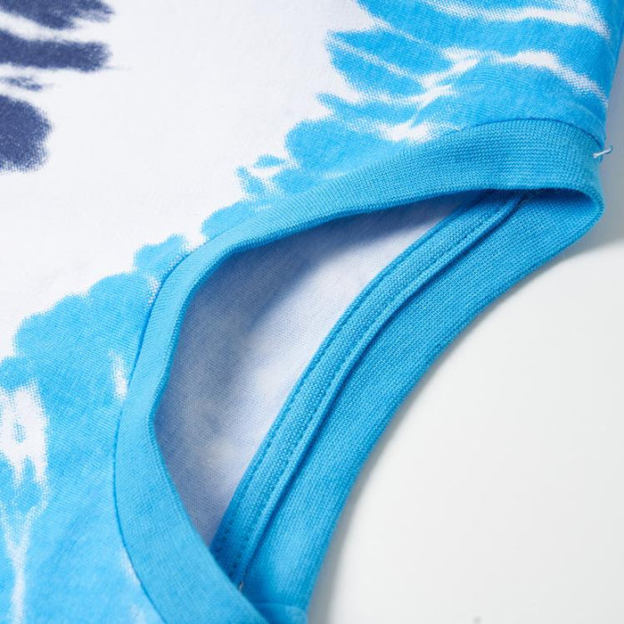 Boys' short sleeved T-shirts and shorts two piece set wholesale