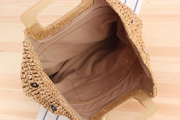 Lightweight Portable Straw Woven Large-capacity Bag