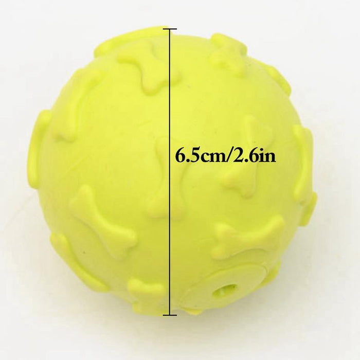 Rubber Squeak Dog Ball Creative Funny Dog Bite Ball Pet Chew Ball