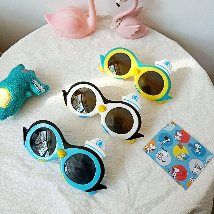 Cartoon Penguin Children's Silicone Polarized Sunglasses