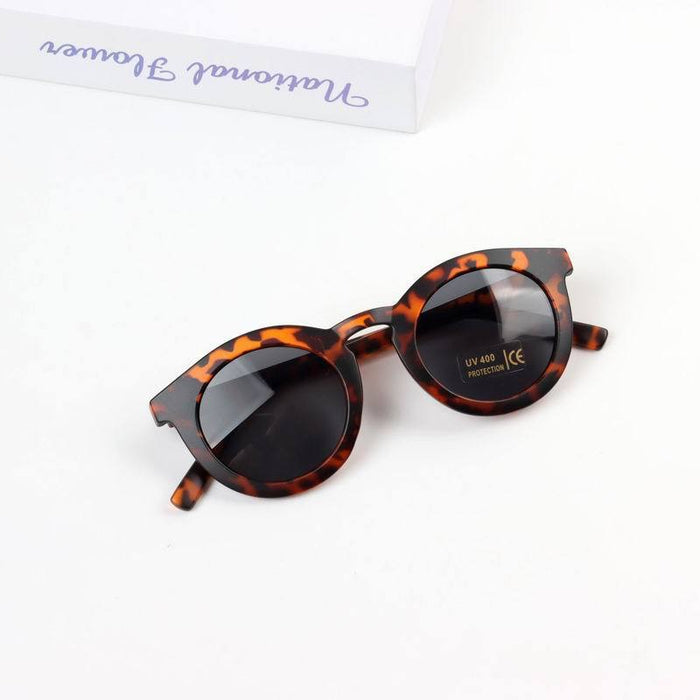 Children's Sunglasses frosted Frame Brown Lens