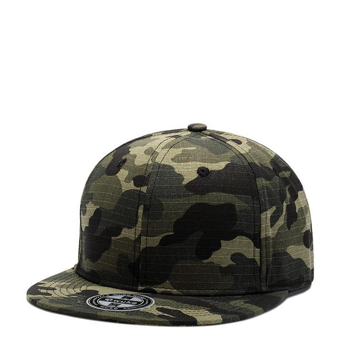 New Check Cotton Camo Baseball Cap